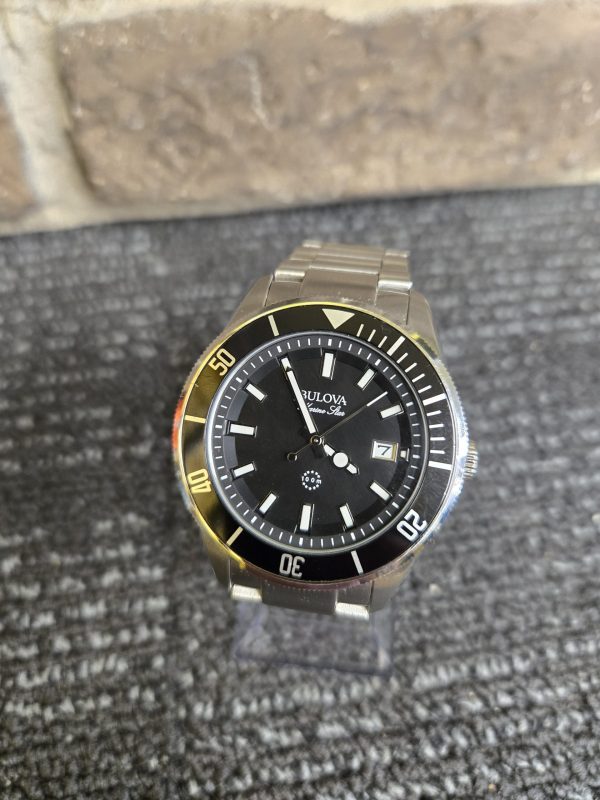 Mens Silver Bulova Marine Star Watch - 24951 - Image 7