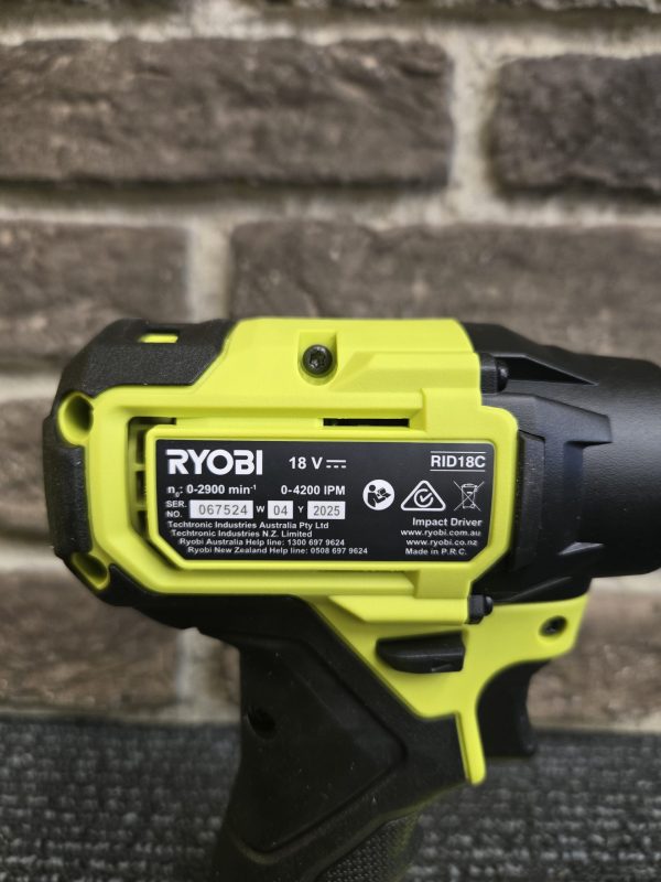 Ryobi 18V Impact Driver (Skin only) - 24778 - Image 10