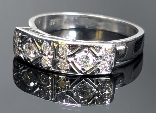 Vintage 18ct Gold Handmade Diamond Ring (w/Valuation) - LG2758