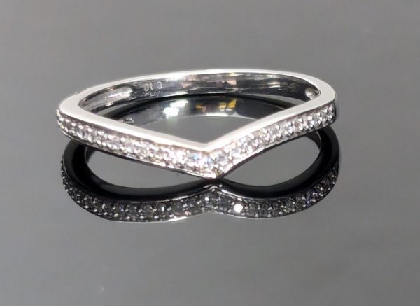 10ct Two-Tone Diamond Cluster Bridal Ring Set - LG7690 - Image 12