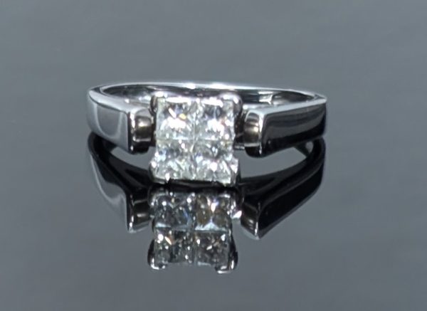 18ct White Gold Diamond Engagement Ring - LG4188 - Image 11
