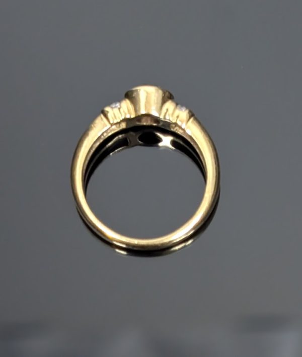 18ct Yellow Gold Bezel Set Diamond Ring - LG172 - Image 5