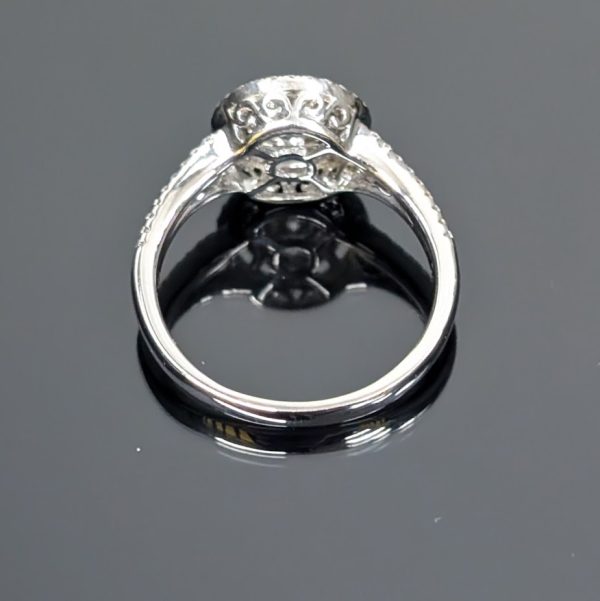 18ct White Gold Diamond Double Halo Ring (w/valuation) – Lg6982 - Image 9