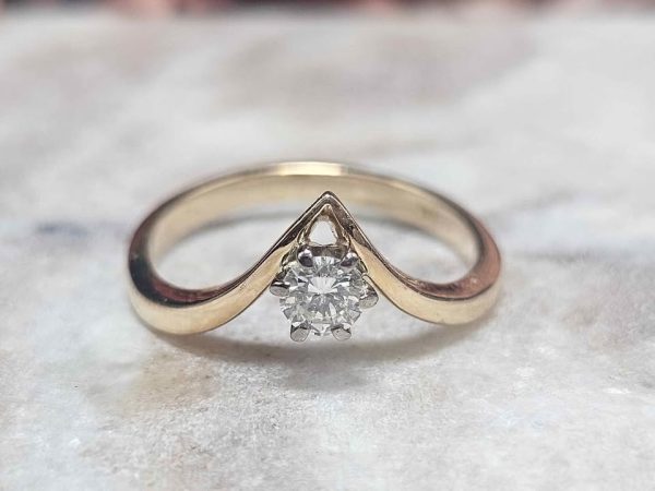 Ladies 14ct Yellow Gold Diamond Ring (2.7gms) - HL19280 - Image 5