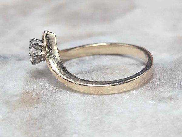 Ladies 14ct Yellow Gold Diamond Ring (2.7gms) - HL19280 - Image 3