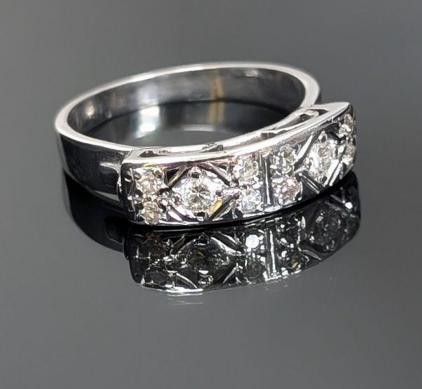 Vintage 18ct Gold Handmade Diamond Ring (w/Valuation) - LG2758 - Image 14