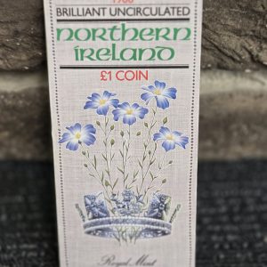 1986 BRILLIANT UNCIRCULATED NORTHAN IRELAND 1 POUND COIN - LG27345-2