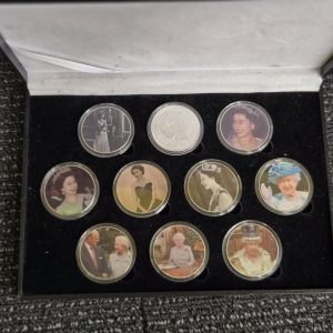 QUEEN ELISABETH 10-COIN SET