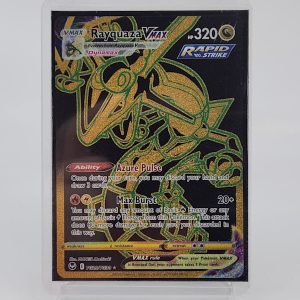 NM Pokemon Card Rayquaza Vmax Fullart Black/Gold - HL25785-31