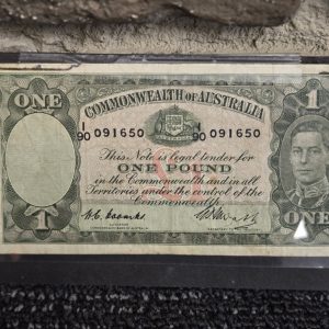 COMMONWEALTH OF AUSTRALIA 1 POUND BANKNOTE (1949) - LG27353
