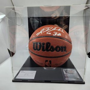 Karl Malone Signed Wilson Basket Ball Bekett Certified - HL26781