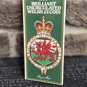 1985 BRILLIANT UNCIRCULATED WELSH 1 POUND COIN - LG27345