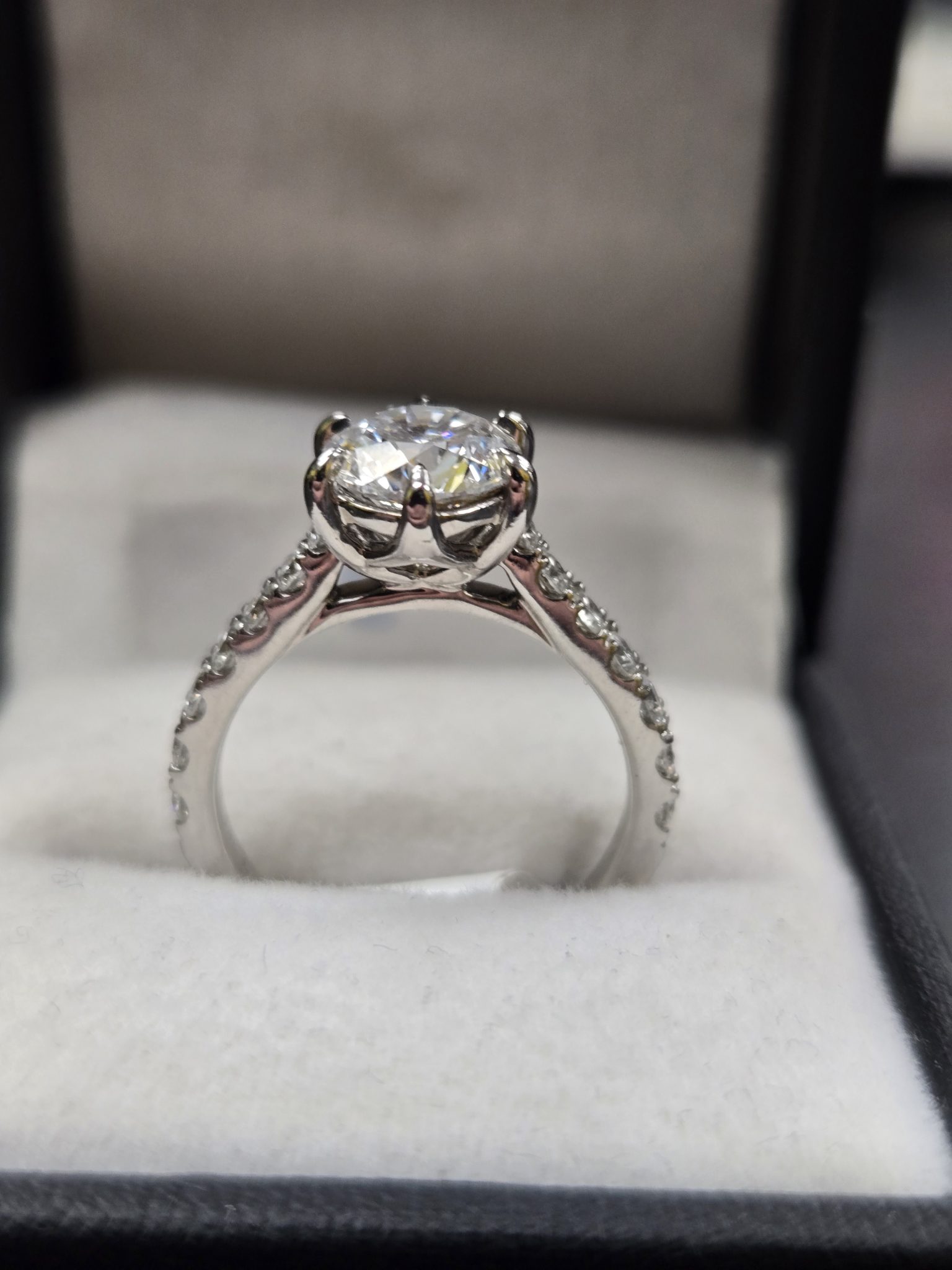 14CT WHITE GOLD RING - lg19474 - Hock and Go