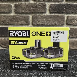 Ryobi 5.0Ah Twin Battery Pack (RB185050X) - LG28223