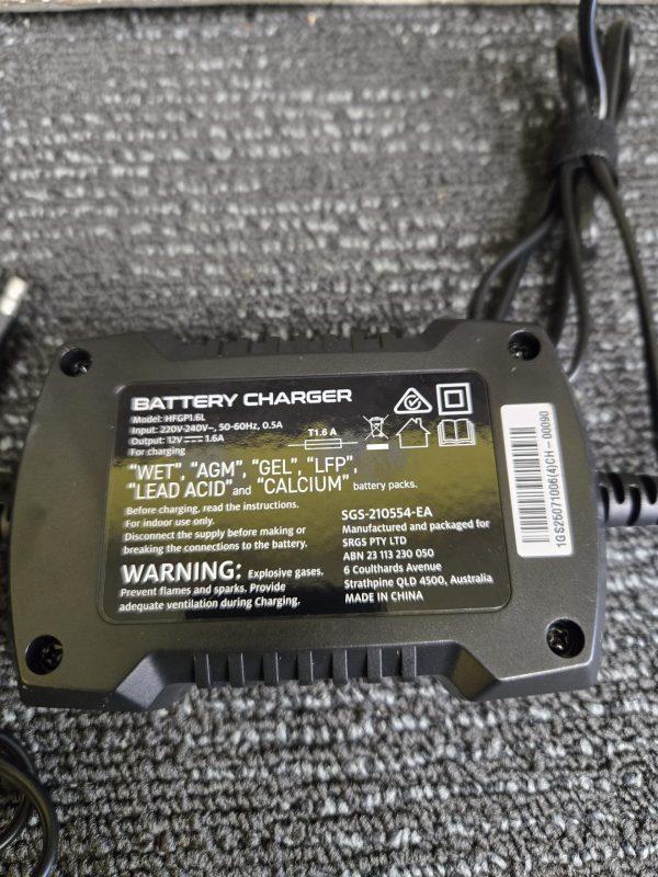 Sca Microprocessor Controlled Battery Charger SCA 12V Battery Charger (PLU61129) - LG28059 - Hock and Go