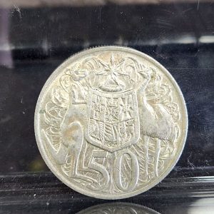 Australian 1966 80% Silver Round 50c Piece - HL28484-19