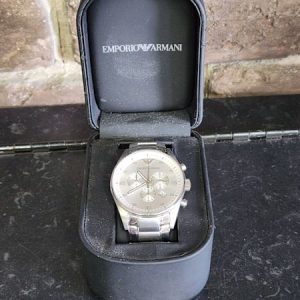 Mens 43mm Emporio Armani Quartz Chronograph Watch - HL26206
