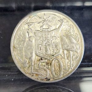 Australian 1966 80% Silver Round 50c Piece - HL28484-15