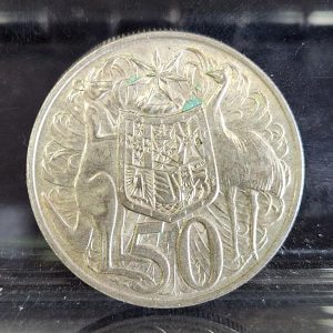 Australian 1966 80% Silver Round 50c Piece - HL28484-16