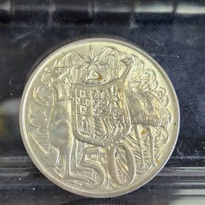 Australian 1966 80% Silver Round 50c Piece - HL28484-18