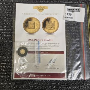 MACQUARIE MINT GOLD COIN 0.5GMS SMALLEST GOLD COIN OF THE WORLD - LG27265-8