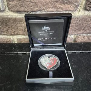 2015 Australian Mint Eternal Love $5 Silver Proof Coin - HL29671