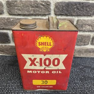 Shell Motor Oil Tin – X-100 (Red) - LG28823