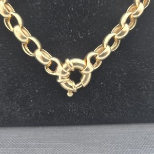 9CT Yellow Gold Round Belcher Chain - LG30651
