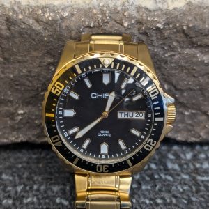 Chisel Gold Quartz Watch - lg23676