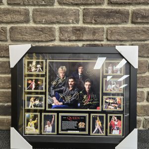 Queen Framed Display with Signatures - lg31070