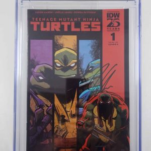 Teenage Mutant Ninja Turtles #1 Variant Cover E Jason Aaron Autograph CGC 9.8 - HL29979