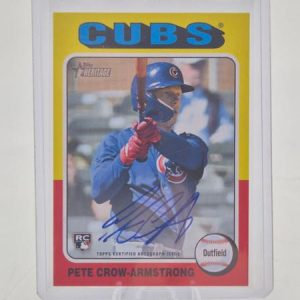 Topps Heritage Pete Crow-Armstrong Signature Card - HL30498