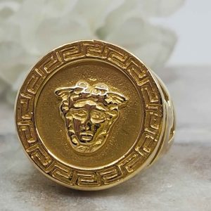 Ladies/Unisex 18ct Yellow Gold Medusa Ring (12.8gm) - HL27792