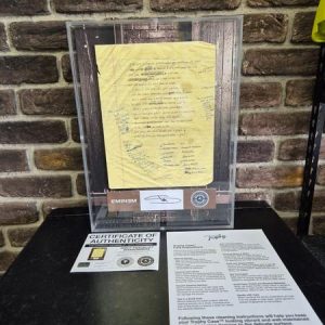 Authentic Eminem Hand Signed Card In Drop Box - HL31806