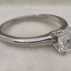Ladies 14ct White Gold Ring With 1ct Natural Diamond - HL32553