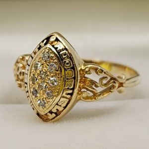 Ladies 14ct Gold Roosevelt University 1982 Graduate Ring - HL31926