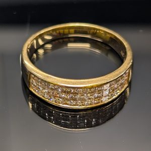 Unisex 18ct Gold Diamond Dress Ring - LG25791