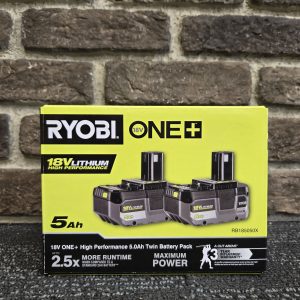 Ryobi 18V 5.0Ah Twin Battery Pack (RB185050X) - LG34384